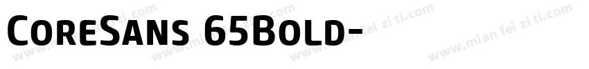 CoreSans 65Bold字体转换